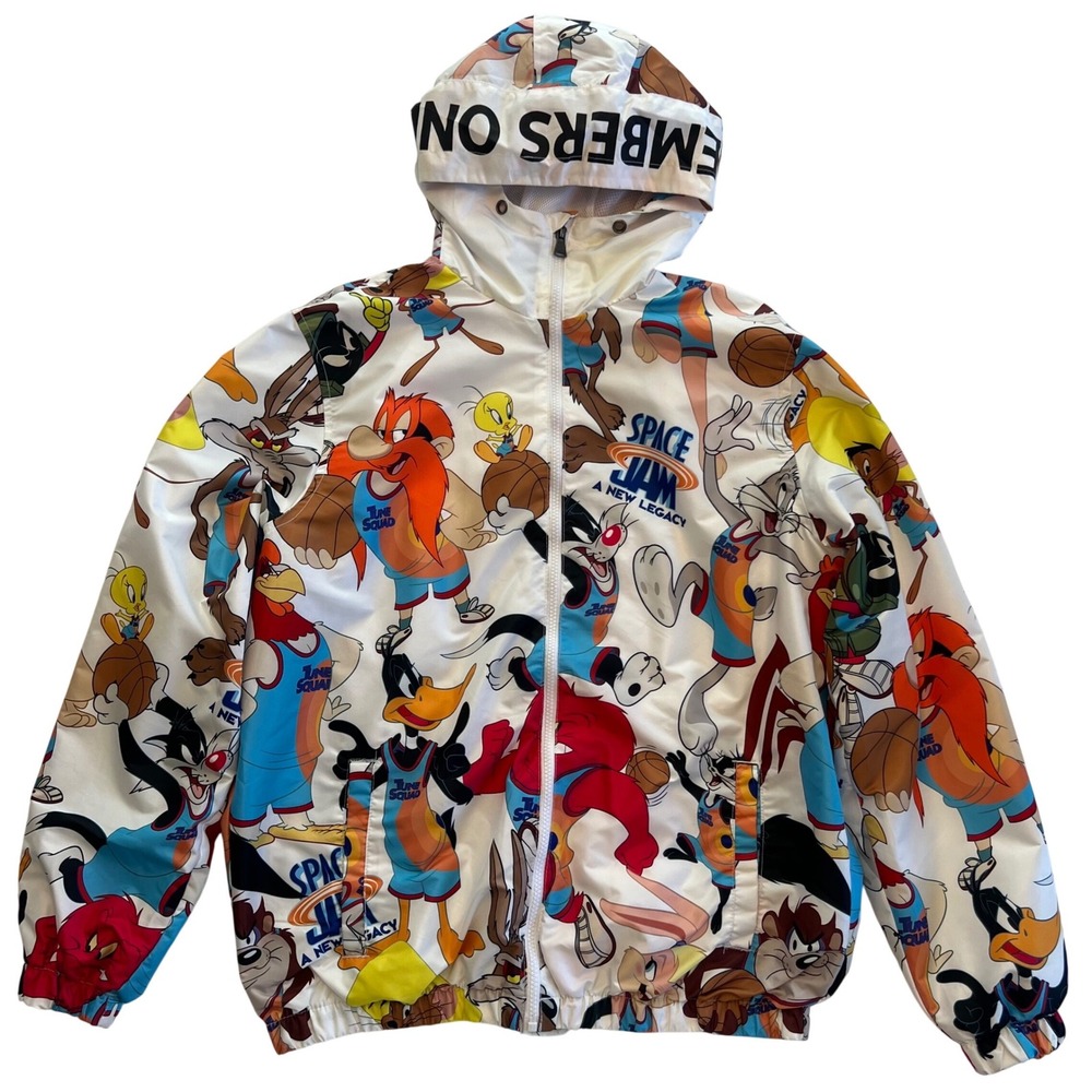 Members Only Space Jam A New Legacy 90s Y2K Zip‎ Front Jacket Men's Size M